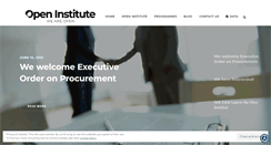 Desktop Screenshot of openinstitute.com
