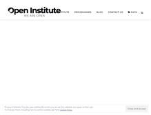 Tablet Screenshot of openinstitute.com